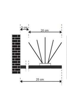 ОЧЕНЬ ШИРОКИЙ ШИП ДЛЯ ПТИЦ И ГОЛУБЕЙ ШИРИНОЙ 50см. ЗАЩИТА ДО 25см