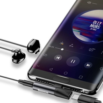 Переходник Baseus USB-C на Mini Jack 3,5 мм USB-C