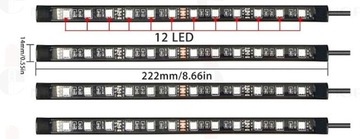 ОСВІТЛЕННЯ ІНТЕР'ЄРА КАБІНИ АВТОМОБІЛЯ 48 СВІТЛОДІОД RGB ДИСТАНЦІЙНИЙ  фото 7