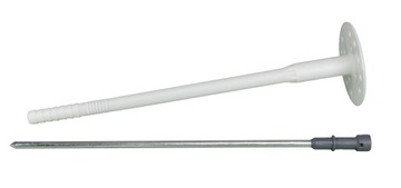 Kołki do styropianu METALOWY TRZPIEŃ 12cm 100szt.