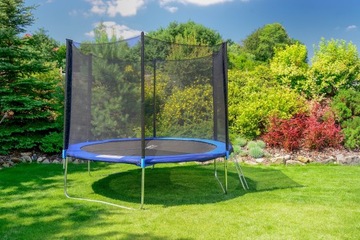 TRAMPOLINA OGRODOWA 312CM Z SIATKĄ DRABINKA FUNFIT