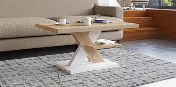 CROSS MAT SONOMA ДУБ СКАМЬЯ ПОЛКА ЖУРНАЛЬНЫЙ СТОЛИК