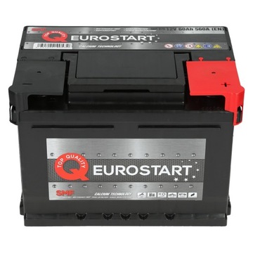 Аккумулятор Eurostart SMF 12В 60Ач 560А (EN) P+