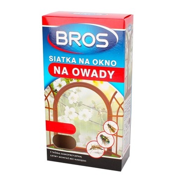 BROS SIATKA NA OKNO moskitiera 150 x180 cm biała