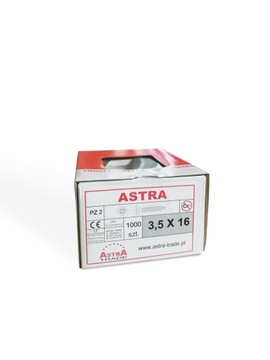 Wkręty do drewna ASTRA 3,5x25 100 sztuk