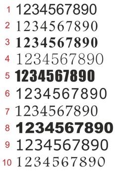 Номер двери - набор из 10 штук, любые цифры!