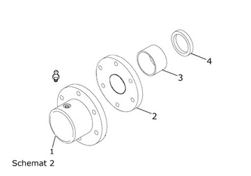 Прокладка задняя Putzmeister PX200 миксокрет оригинал