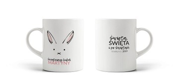 KUBEK Z IMIENIEM na prezent WIELKANOC ŚWIĘTA
