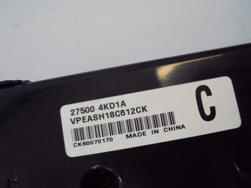 ПАНЕЛЬ КОНДИЦИОНЕРА NISSAN NAVARA NP300 27500 4KD1A