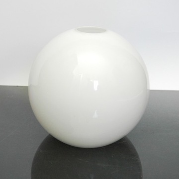 Klosz szklany kula otwarta biała 20cm E27,do lamp