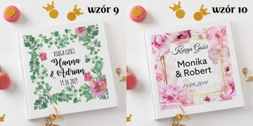 RUSTYKALNA KSIĘGA GOŚCI ALBUM WESELE ŚLUB 3 KOLORY