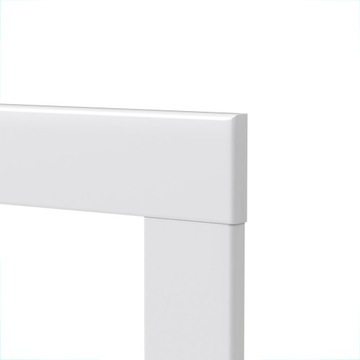 Плинтус лестницы белый внахлест 60х15мм 40х26см лакированный МДФ