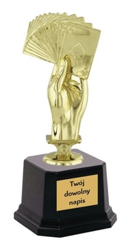 STATUETKA FIGURKA BRYDŻ PUCHAR 17 cm GRAWER