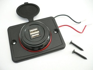 Ładowarka samochodowa 2x USB 12V 24V 3100mA