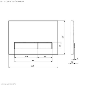 КНОПКА KKPOL МАТ ЧЕРНАЯ M08 V1