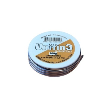 UNIPAK lut miękki UNITIN3 2,5 mm 100g do lutowania