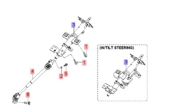 SLOUPEC VOLANT SERVO  ELEKTRICKÉ KIA PICANTO