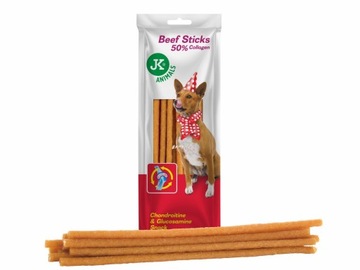 Przysmak dla psa paluszki wołowe 50% kolagenu 75g