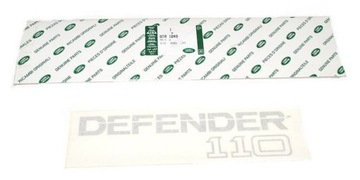 NÁPIS NÁLEPKA DO LAND ROVER DEFENDER 110 STŘÍBRNÁ