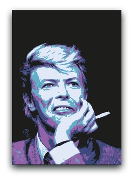 David Bowie - OBRAZ 60x40 - canvas plakat rock