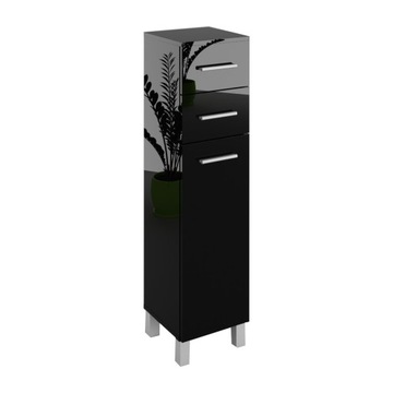 Szafka łazienkowa SN6 40cm czarny połysk soft clos