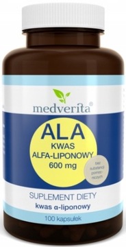 MEDVERITA ALA Kwas Alfa-Liponowy 600mg 100 kap