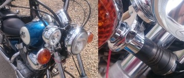 ХРОМИРОВАННАЯ световая панель __ATEST, габаритные фонари, Honda, Yamaha, Suzuki