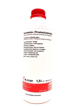 КОНЦЕНТРАТНАЯ РАДИАТОРНАЯ ЖИДКОСТЬ FEBI КРАСНАЯ G12 1,5 л.