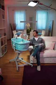CHICCO Baby Hug 4в1 кроватка, стул + поднос
