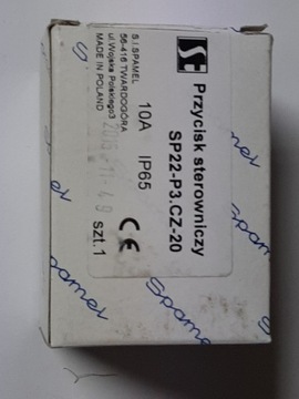 SPAMEL Przycisk Sterowniczy 22mm SP22-P3.CZ-20