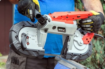 ЛЕНТОЧНОПИЛЬНЫЙ СТАНОК ДЛЯ РЕЗКИ МЕТАЛЛА 1100ВТ YATO