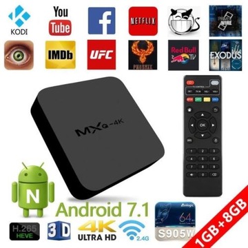 ТВ-бокс OTT MXQ Pro 4K KODI WIFI 8 ГБ 708876