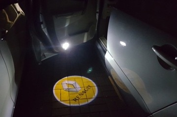 2x LED LOGO PROJEKTOR RENAULT LAGUNA ESPACE TALISMAN KOLEOS LATITUDE MASTER