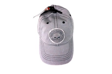 HARLEY DAVIDSON - CZAPKA DAMSKA SZARA SKULL 100%HD