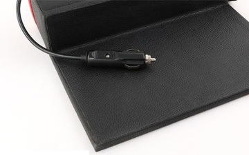 КОЖАНЫЙ АВТОМОБИЛЬНЫЙ ОРГАНАЙЗЕР С USB-ПОРТОМ ПАССАЖИРСКИЙ, ЧЕРНЫЙ