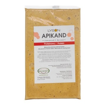 Ciasto pokarm dla pszczół PROTEINY Apikand 10x1kg