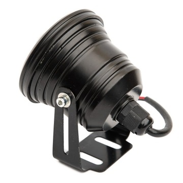 Галогенный светодиодный прожектор с линзой, черный, с ручкой