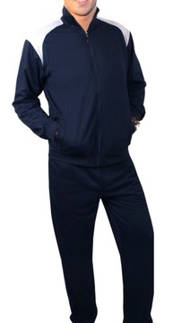 СПОРТИВНЫЙ КОСТЮМ МУЖСКИЙ СВИТШОТ + БРЮКИ, ХЛОПОК, ЧЕРНЫЙ 938 M