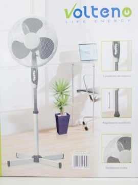 VOLTENO 40W WENTYLATOR STOJĄCY DOMOWY PODŁOGOWY