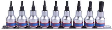 Nasadki 3/8 TORX z otworem T10-T50 9szt KING TONY