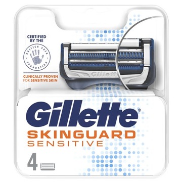 Gillette Skinguard Sensitive wkłady 4szt fusion US