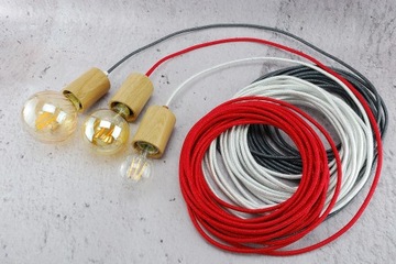 чехол на патрон е27, дуб паук LOFT