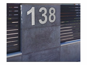 Номера домов Alu Dibond номер 40 см брашированный