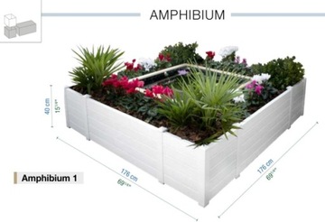 Модульная клумба, пруд