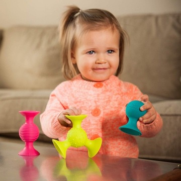 ПРИСОСКИ BOBO 3 шт, СИЛИКОН, погремушка SENSO