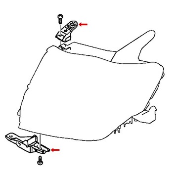 DRŽÁK UCHO SVĚTLOMET LEVÝ PAJERO IV 8301B001 OE