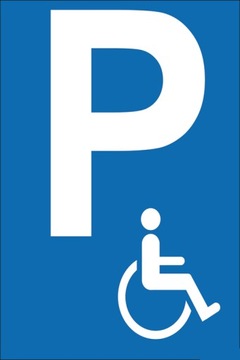 TABLICA ZNAK PARKING DLA NIEPEŁNOSPRAWNYCH 40x60