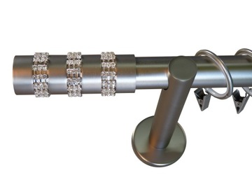 ХРУСТАЛЬНЫЙ КАРДИНС + ТИХИЕ КОЛЬЦА 25ММ ОДИНОЧНЫЙ 180СМ