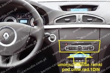РАМКА РАДИО Renault Laguna 2 FL ISO PROS АНТЕННА