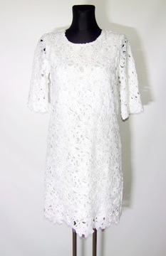 haftowana biała sukienka 34/36 ZARA letnia lub wizytowa